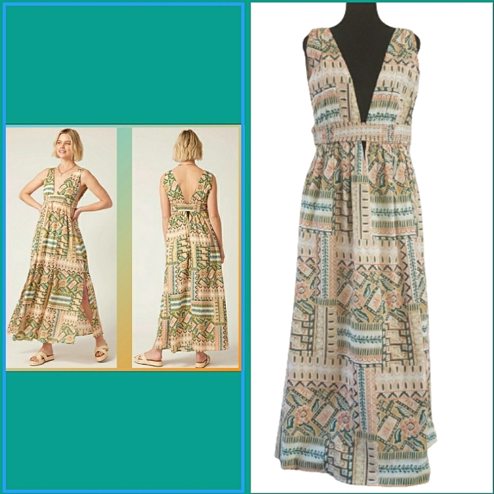Anthropologie Multicolor Maxi Dress